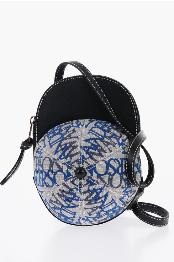 Bolso estilo gorra de lona midi con bordado de JWAnderson