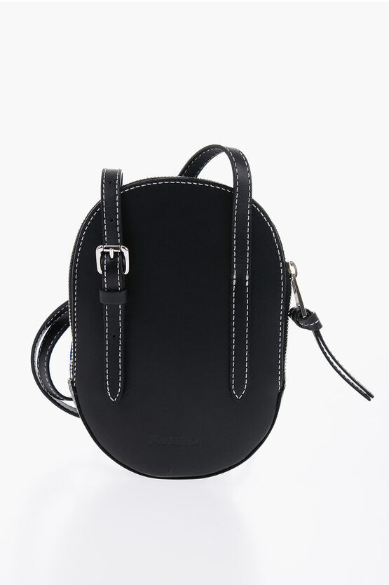 Bolso estilo gorra de lona midi con bordado de JWAnderson