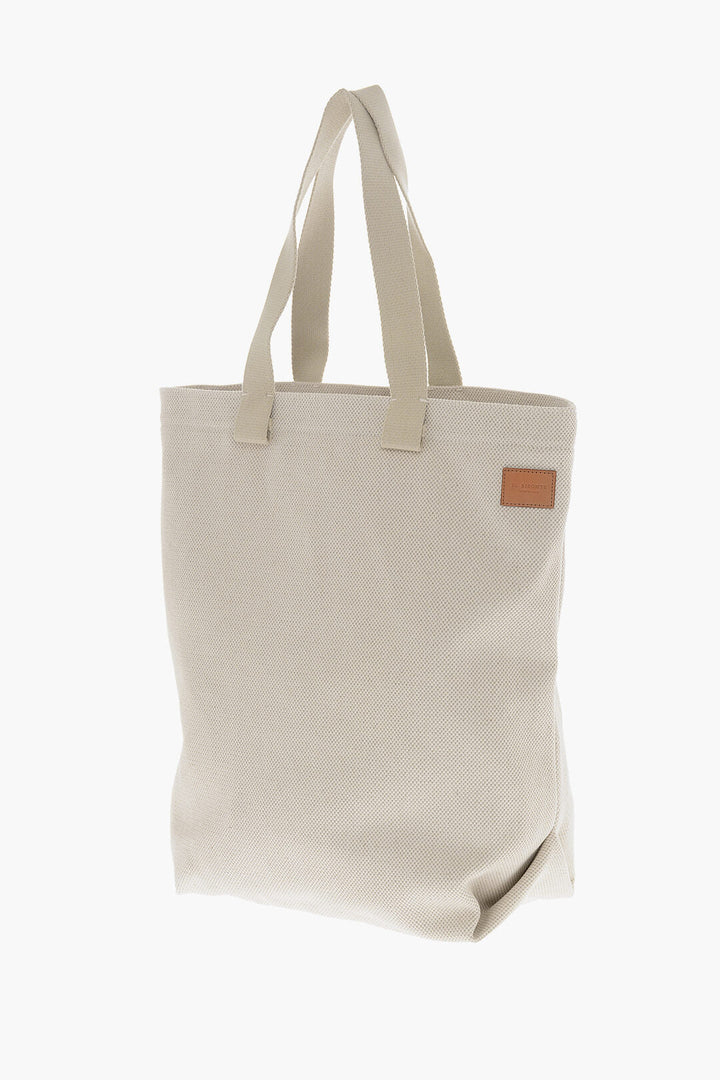 Il Bisonte Canvas ROBUR Tote Bag with Leather Details