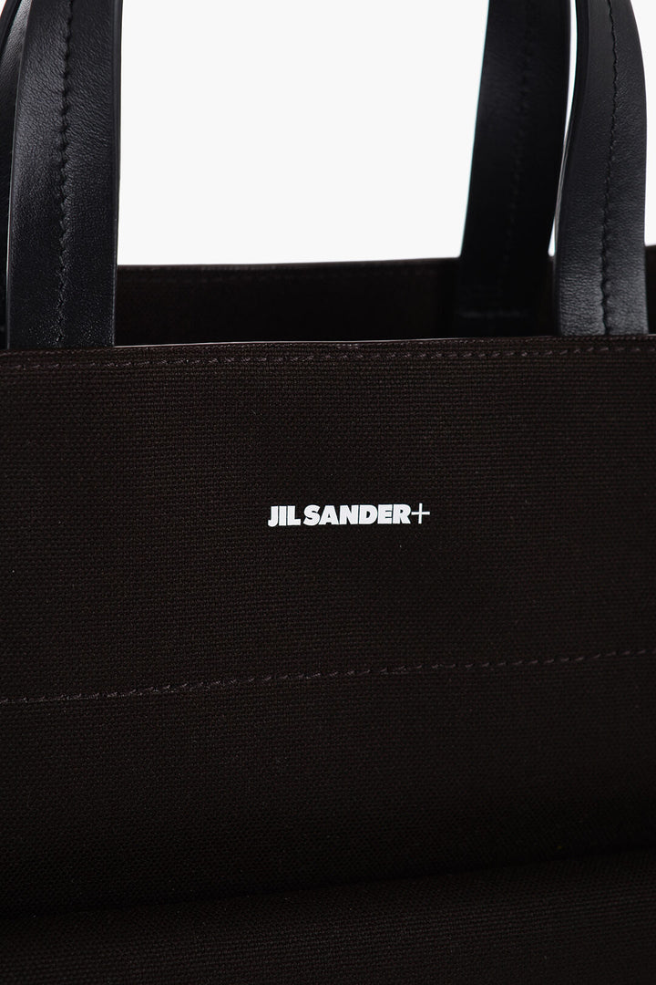 Jil Sander Canvas UTILITY Shopping Bag with Maxi Front Pocket