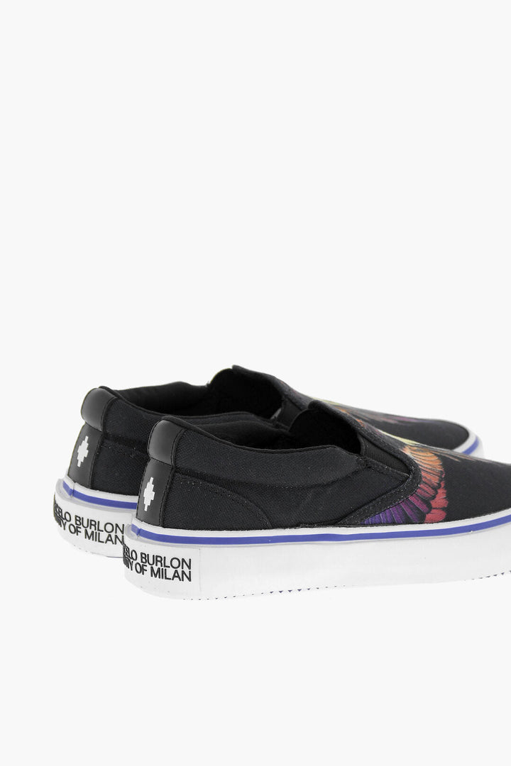 Marcelo Burlon Canvas WINGS Slip On Sneakers