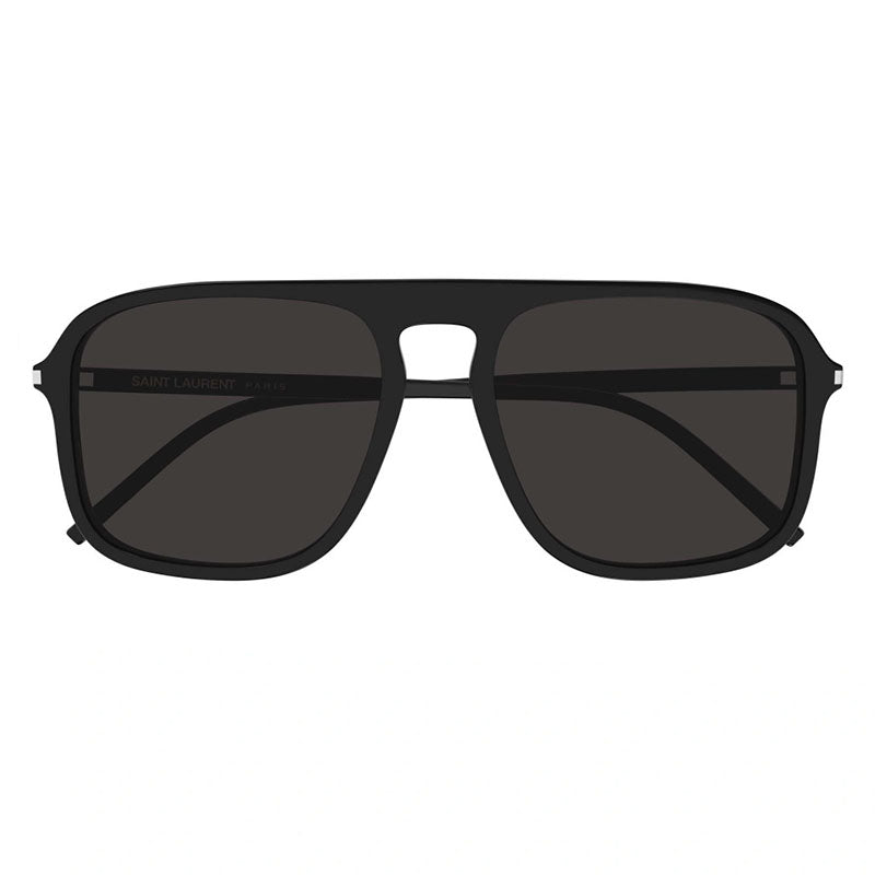 Saint Laurent Sunglasses Aviator Full Rim, Black Frame and Black Lens SL590001