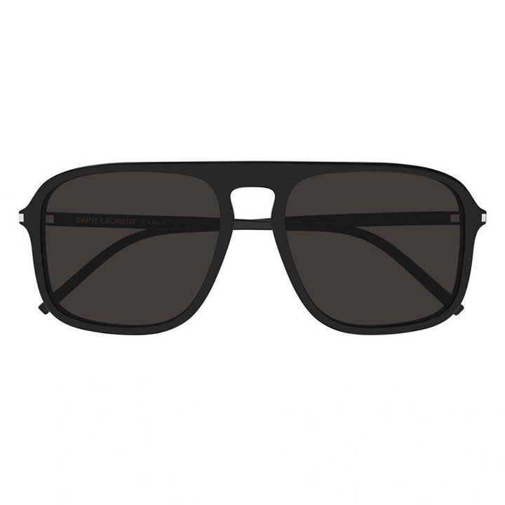 Saint Laurent Sunglasses Aviator Full Rim, Black Frame and Black Lens SL590001