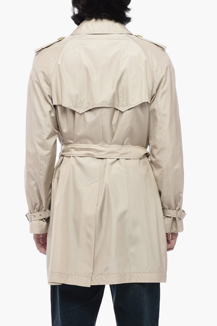 Corneliani CC BROTHERS Silk Waterproof Trench with Double Breast