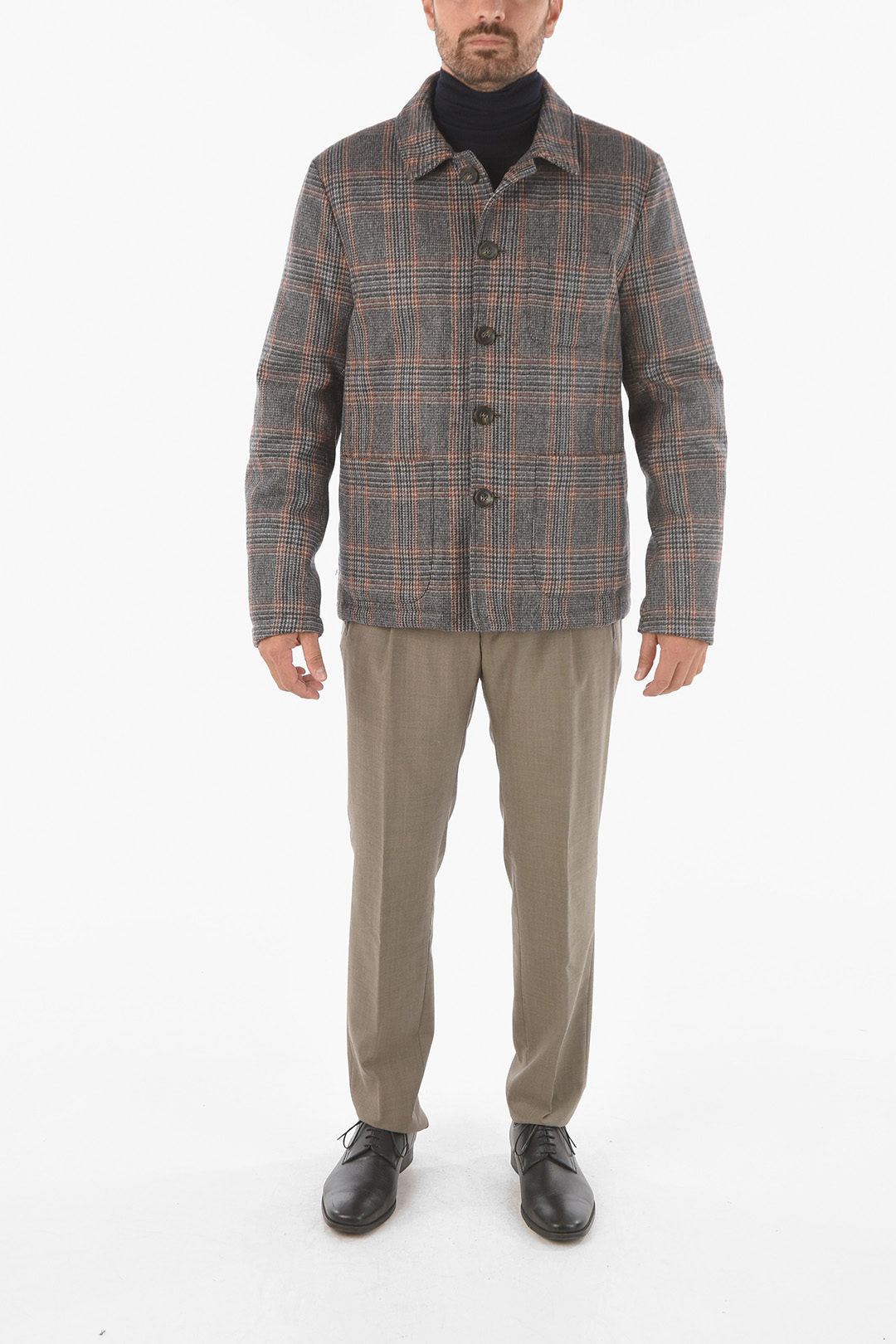 Corneliani CC COLLECTION O.WEAR Down Quilted CALIPSO Short Coat with Gl