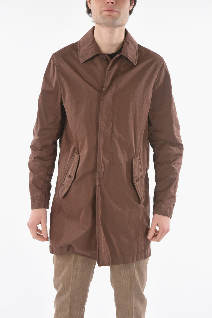 Corneliani CC COLLECTION O.WEAR hidden closure balmacaan coat