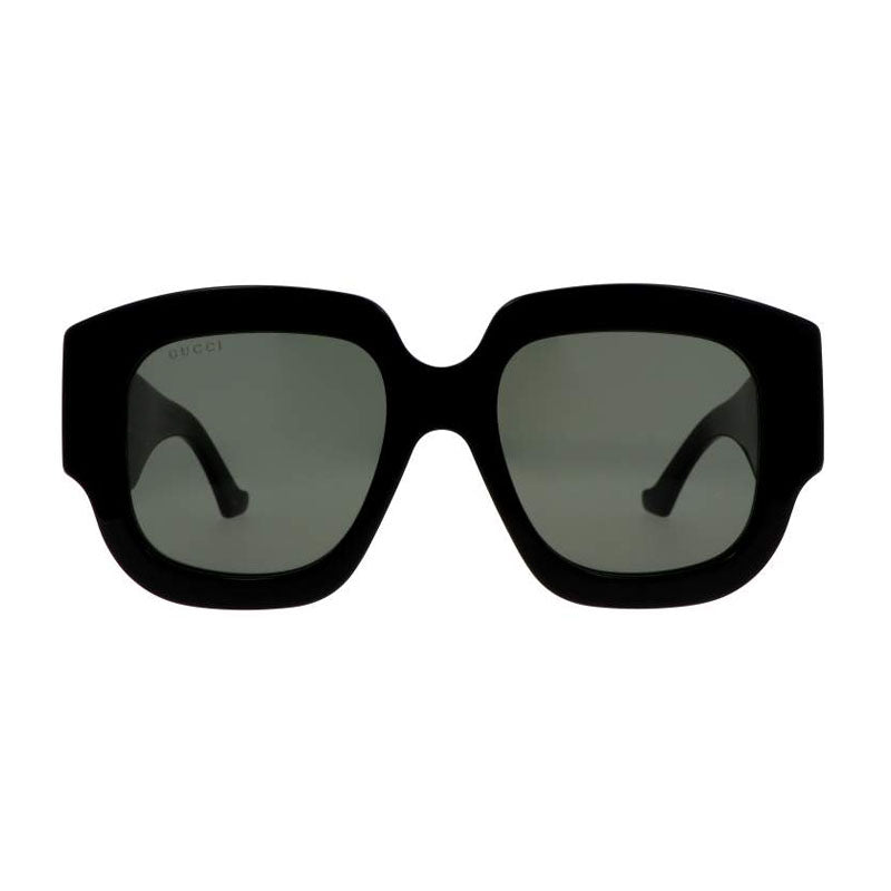 Gucci Sunglasses Square Full Rim, Black Frame and Grey Lens GG1546S001