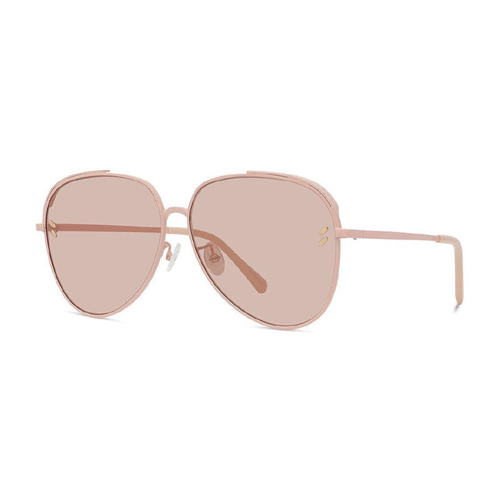 Stella McCartney Sunglasses Aviator Full Rim, Light Pink Frame and Light Blush Lens SC40004U72Y