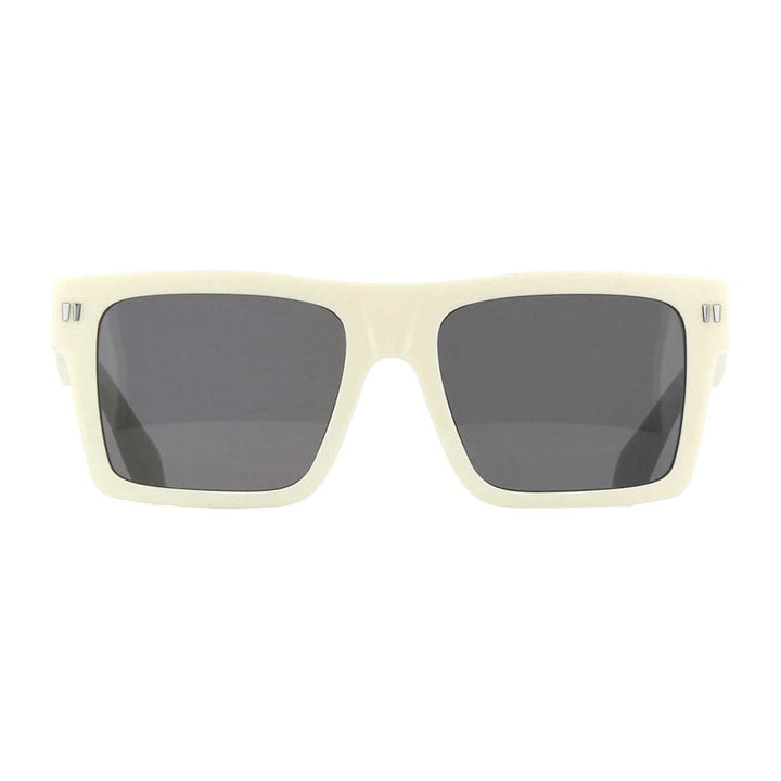 Off-White Sunglasses Square Full Rim, White Frame and Dark Grey Lens OERI109LAWTON0107