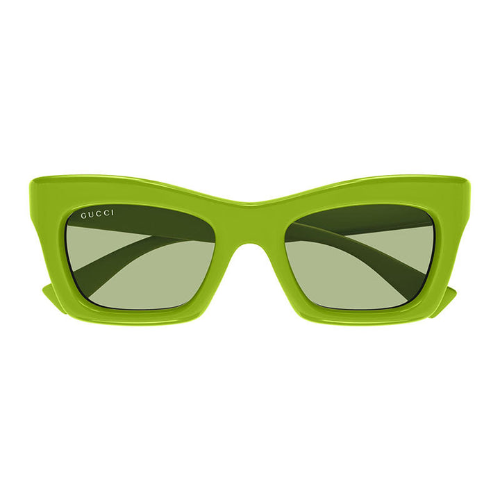 Gucci Sunglasses Cat Eye Full Rim, Shiny Acid Green Frame and Green Lens GG1773S006