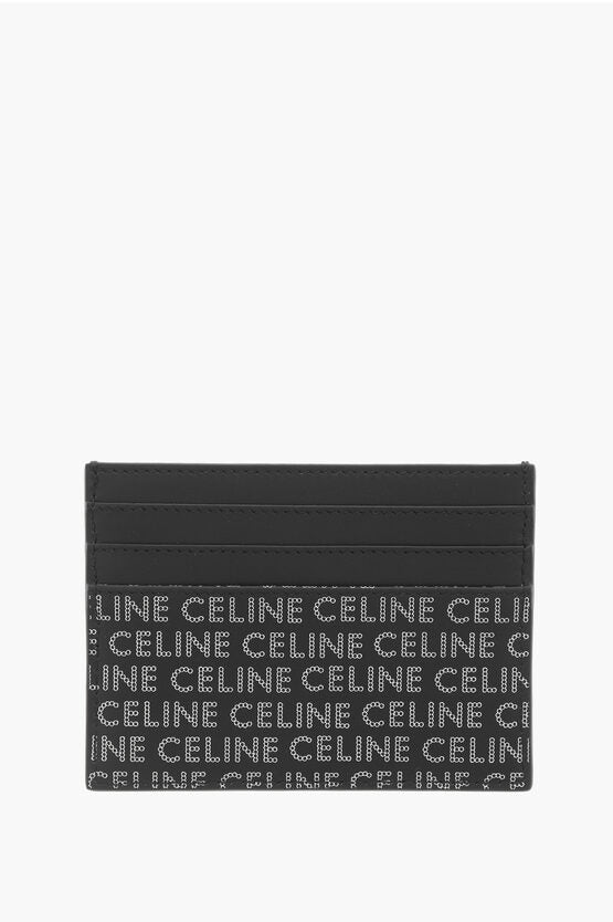 Accessories - Wallets & Card Holders - Celine All - Over Logo Leather Card Holder - 3616900397897 - Ask Me Wear