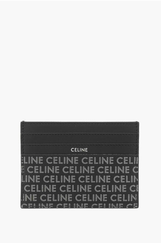 Accessories - Wallets & Card Holders - Celine All - Over Logo Leather Card Holder - 3616900397897 - Ask Me Wear