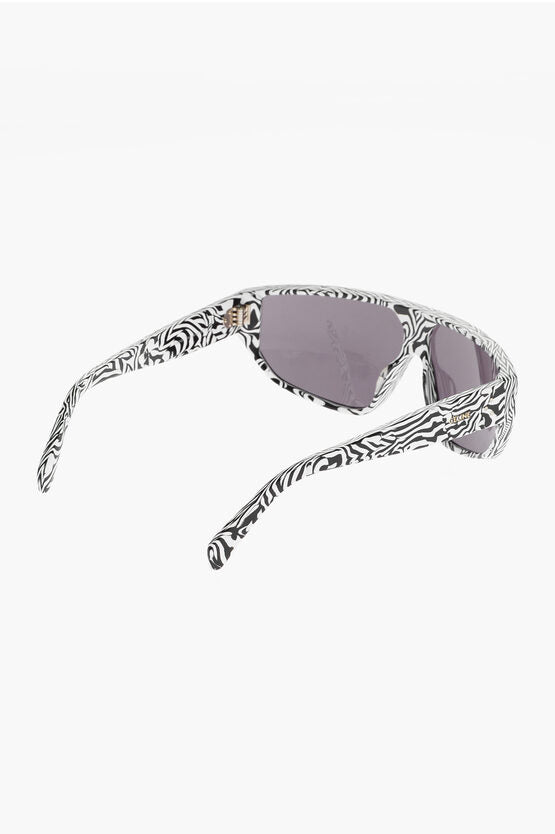 Accessories - Sunglasses - Celine Animal Patterned Frame Shield Sunglasses - 3665951610868 - Ask Me Wear