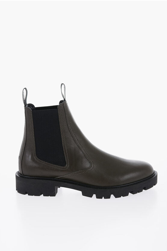 Shoes - Celine Leather MARGARET Chelsea Boots With Tank Sole - 3616900022522 - Ask Me Wear