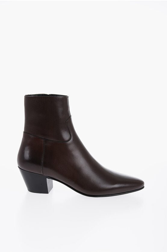 Shoes - Celine Pointed JACNO Leather Boots - 2000027575954 - Ask Me Wear