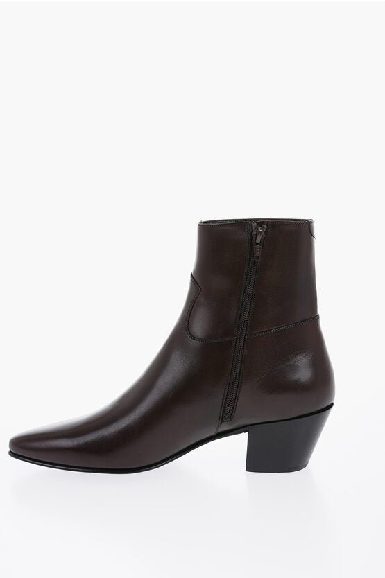 Shoes - Celine Pointed JACNO Leather Boots - 2000027575954 - Ask Me Wear