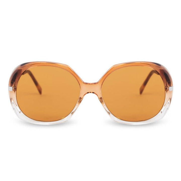 CelineSunglasses - Celine Round Full Rim, with a Transparent Brown frame and Brown lens. - CL40036U50E - Ask Me Wear