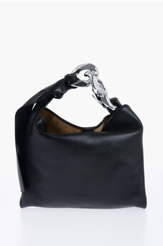 Bolso de hombro con cadena y detalle de nudo de JWAnderson