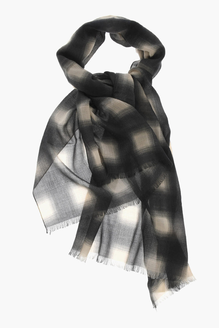 Givenchy Check Cashmere Scarf
