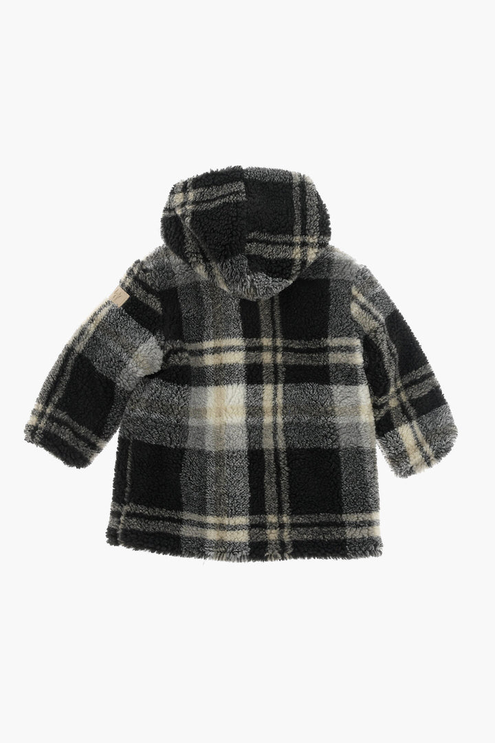 il gufo Check Fleeced Coat with Hood