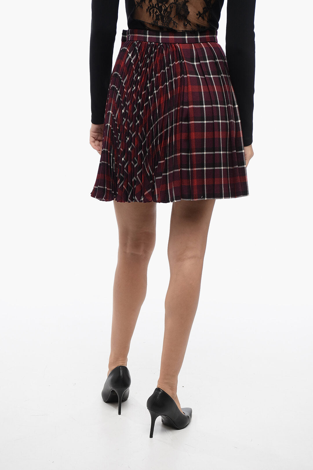 Dior Checked Pleated Miniskirt 42 Italian size