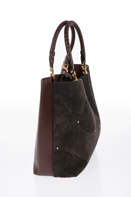 Bags - Chloe MARCIE Shopper Bag with Suede Detailing - 7614027117462 - Ask Me Wear