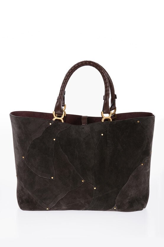 Bags - Chloe MARCIE Shopper Bag with Suede Detailing - 7614027117462 - Ask Me Wear