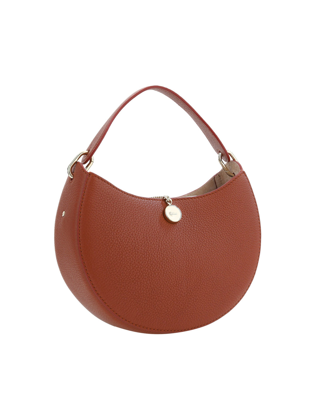  - Chloé Sepia Brown Small Arlène Leather Shoulder Bag - 7614027006650 - Ask Me Wear