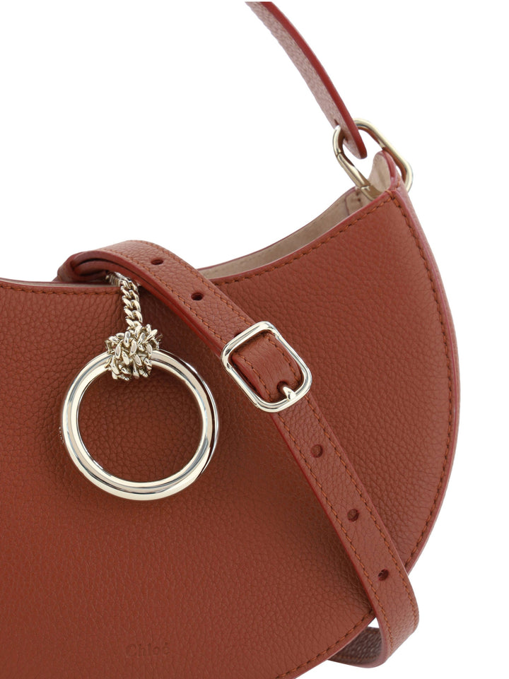  - Chloé Sepia Brown Small Arlène Leather Shoulder Bag - 7614027006650 - Ask Me Wear