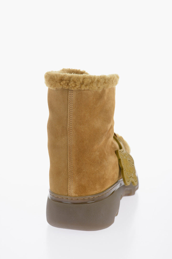 Burberry Chunky Sole Shearling Boots