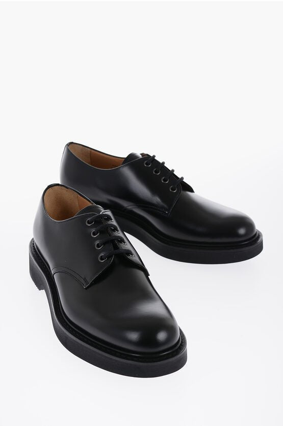 Shoes - Church's Brushed Leather Derby Shoes - 8057272622784 - Ask Me Wear