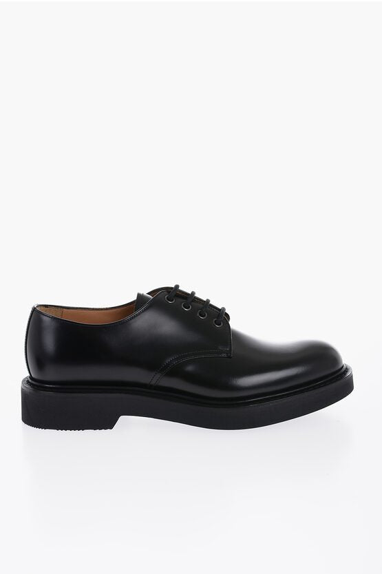 Shoes - Church's Brushed Leather Derby Shoes - 8057272622784 - Ask Me Wear