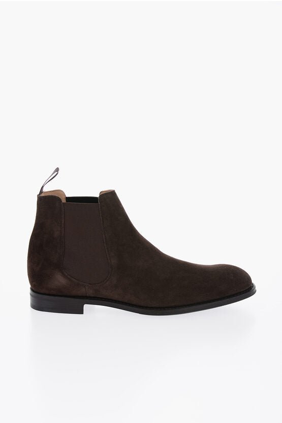 Shoes - Church's Suede Leather Chelsea Boots - 8057272714304 - Ask Me Wear