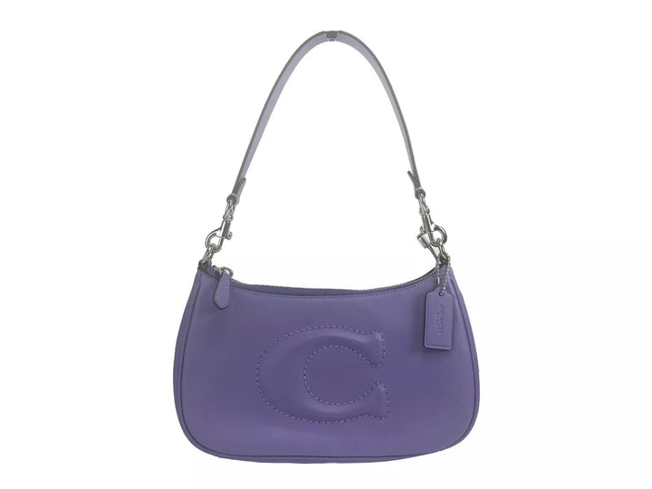  - COACH Teri Smooth Leather Crossbody Bag Purse Purple - 90130 - Ask Me Wear