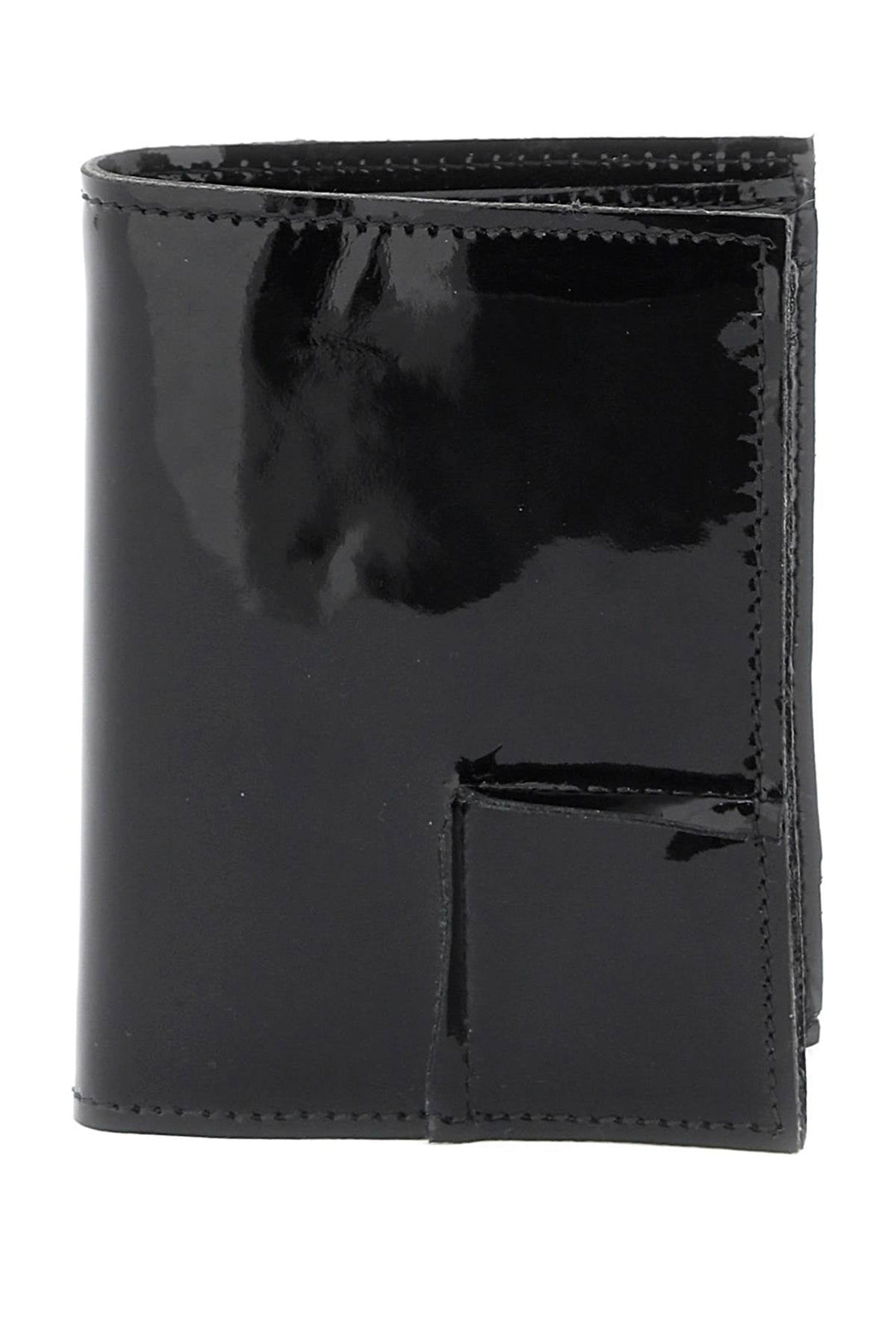 Bags - Comme Des Garcons Wallet Bifold Patent Leather Wallet In - 241694FPG000011 - BLACK - os - Ask Me Wear