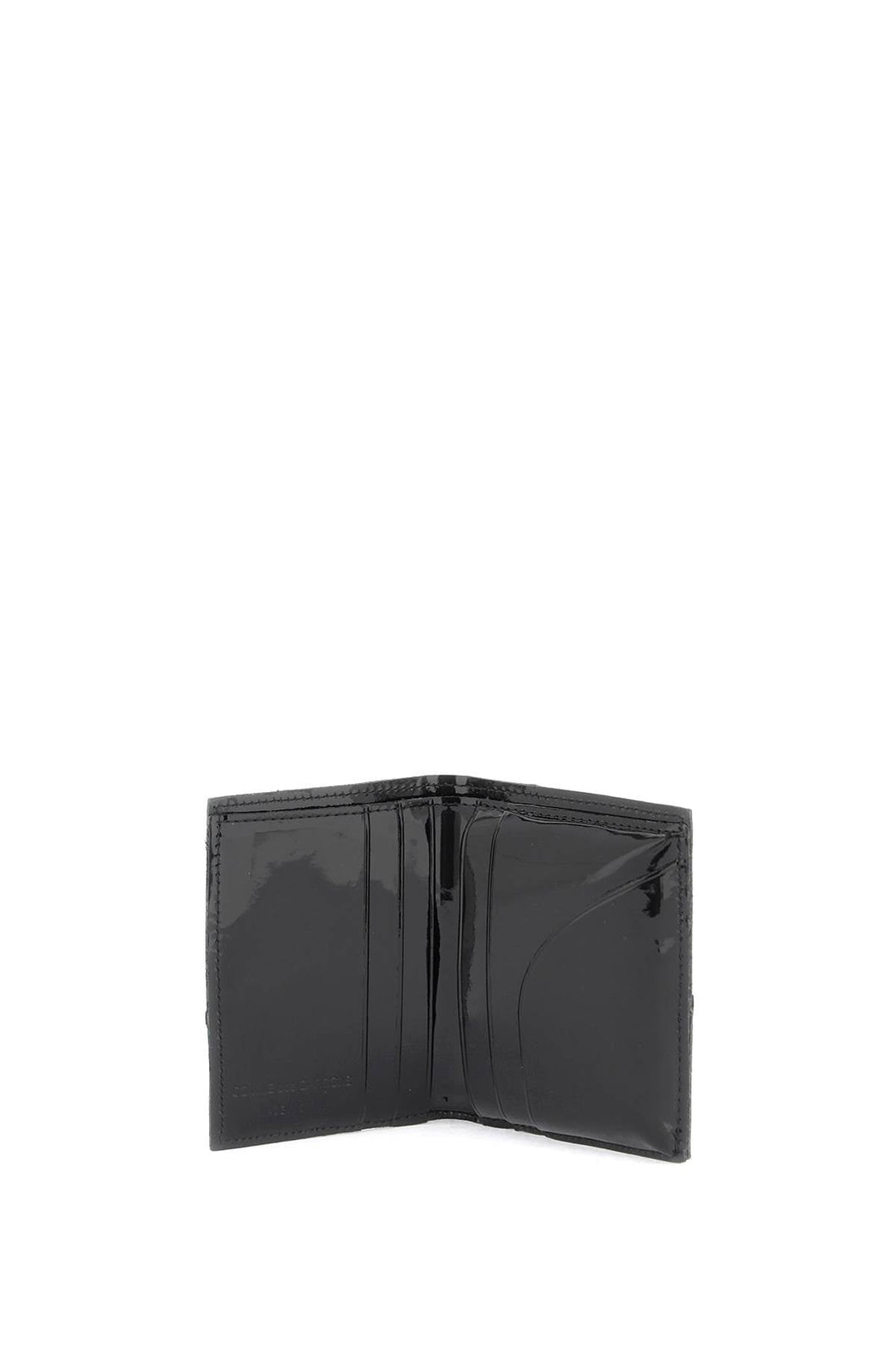 Bags - Comme Des Garcons Wallet Bifold Patent Leather Wallet In - 241694FPG000011 - BLACK - os - Ask Me Wear