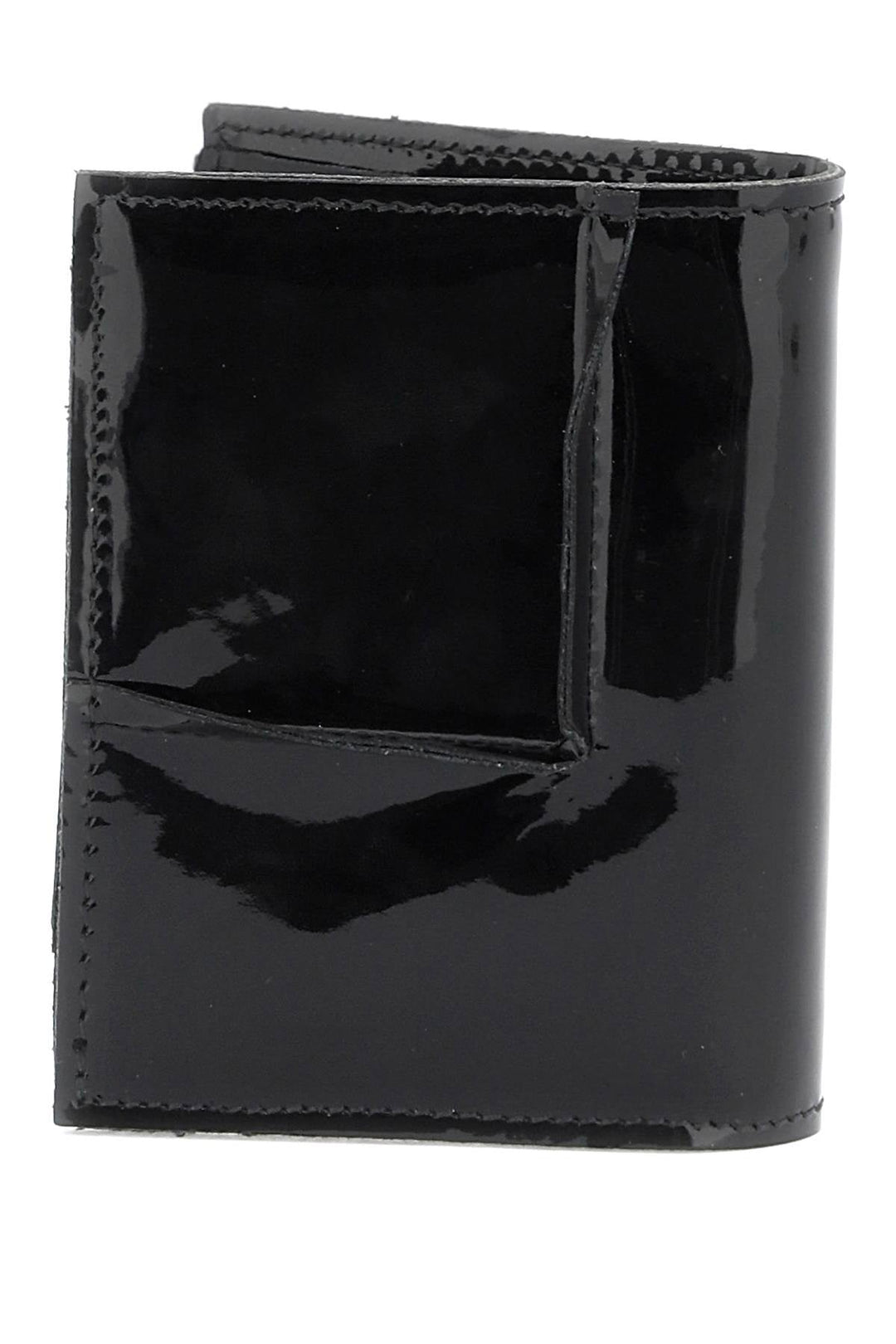 Bags - Comme Des Garcons Wallet Bifold Patent Leather Wallet In - 241694FPG000011 - BLACK - os - Ask Me Wear