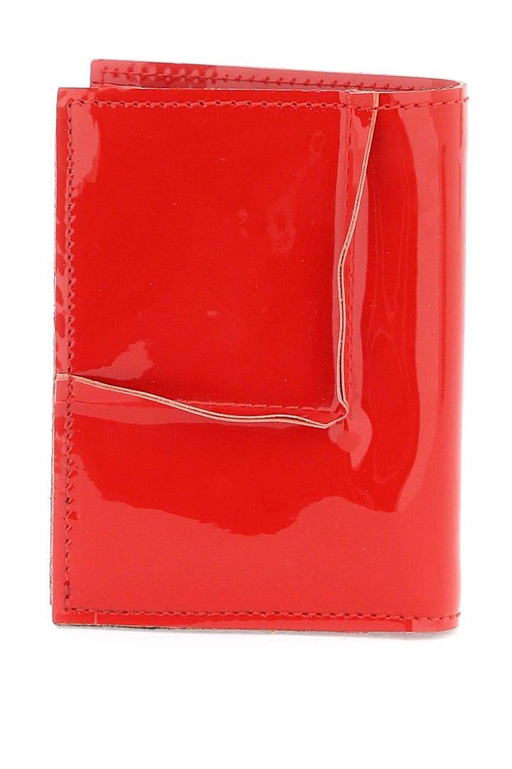 Bags - Comme Des Garcons Wallet Bifold Patent Leather Wallet In - 241694FPG000011 - RED - os - Ask Me Wear