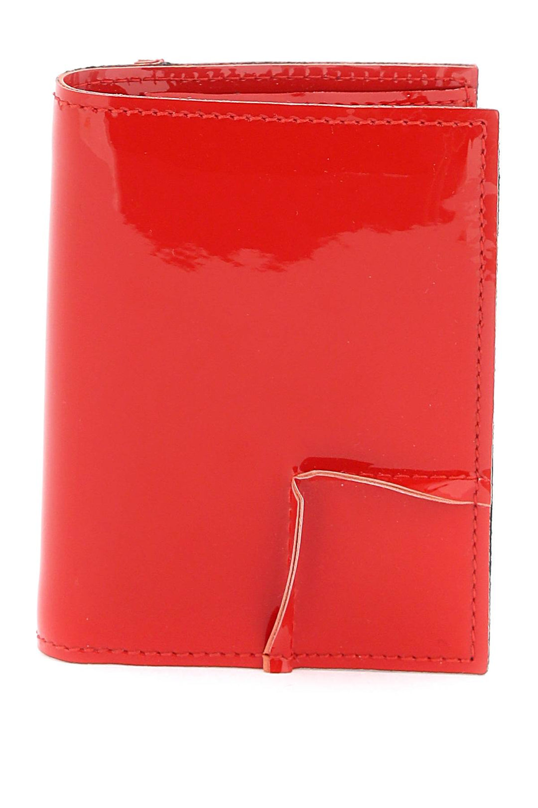 Bags - Comme Des Garcons Wallet Bifold Patent Leather Wallet In - 241694FPG000011 - RED - os - Ask Me Wear