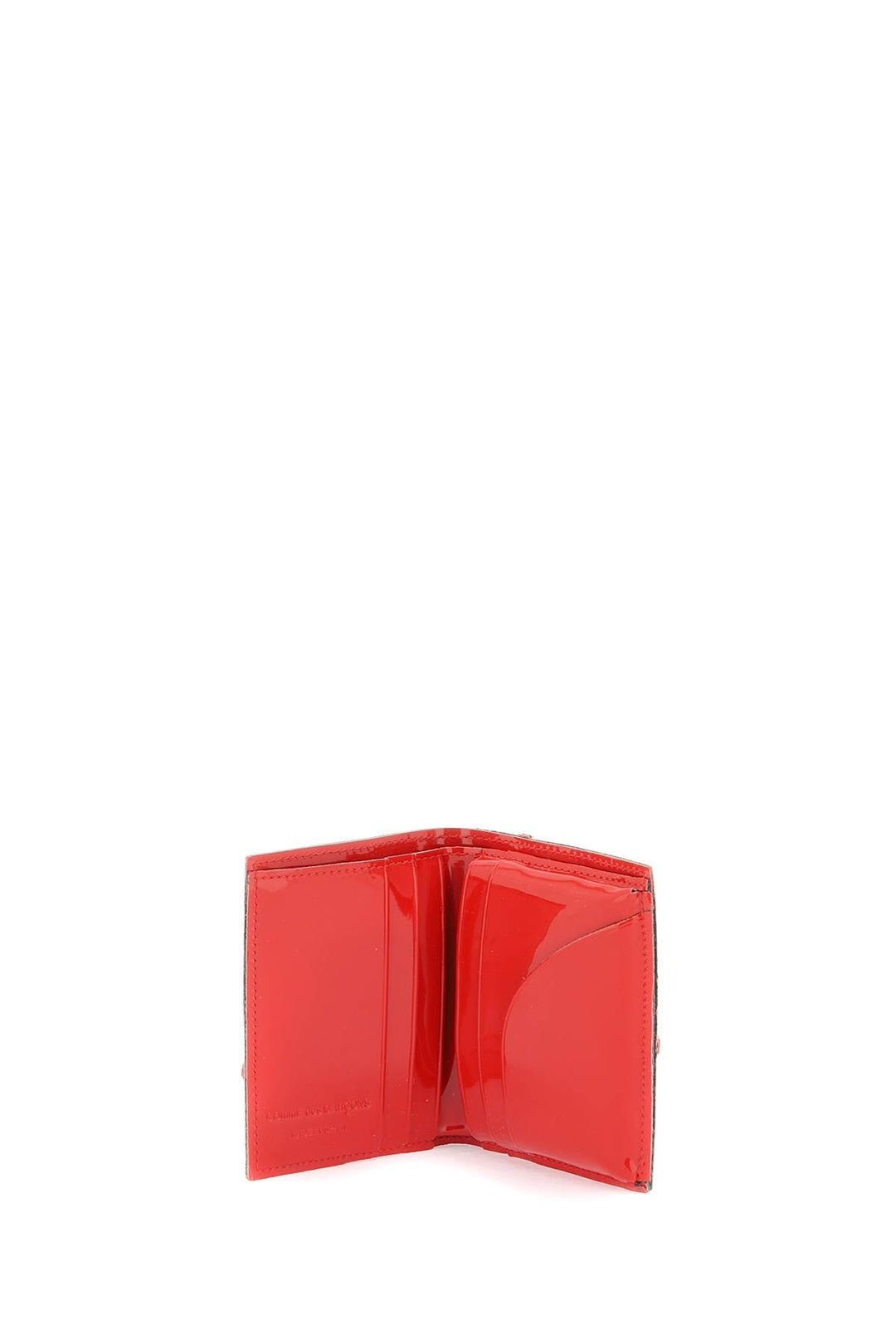 Bags - Comme Des Garcons Wallet Bifold Patent Leather Wallet In - 241694FPG000011 - RED - os - Ask Me Wear