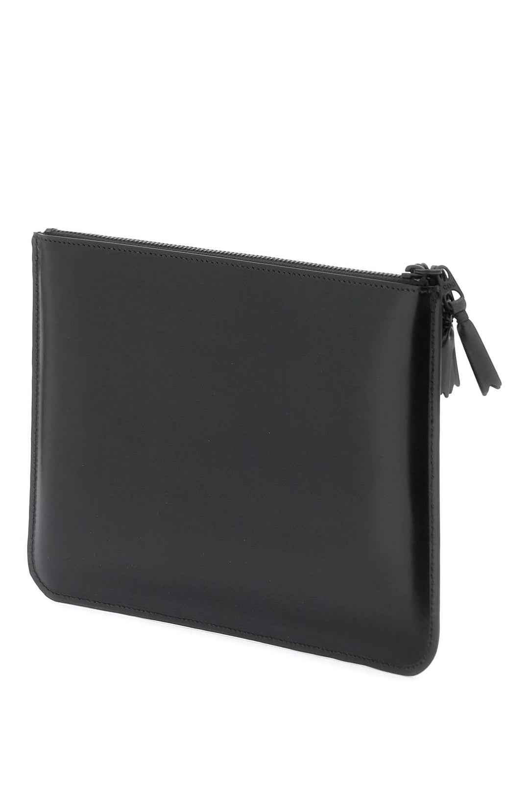 Bags - Comme Des Garcons Wallet Brushed Leather Multi - Zip Pouch With - 241694FPG000008 - BLACK - os - Ask Me Wear