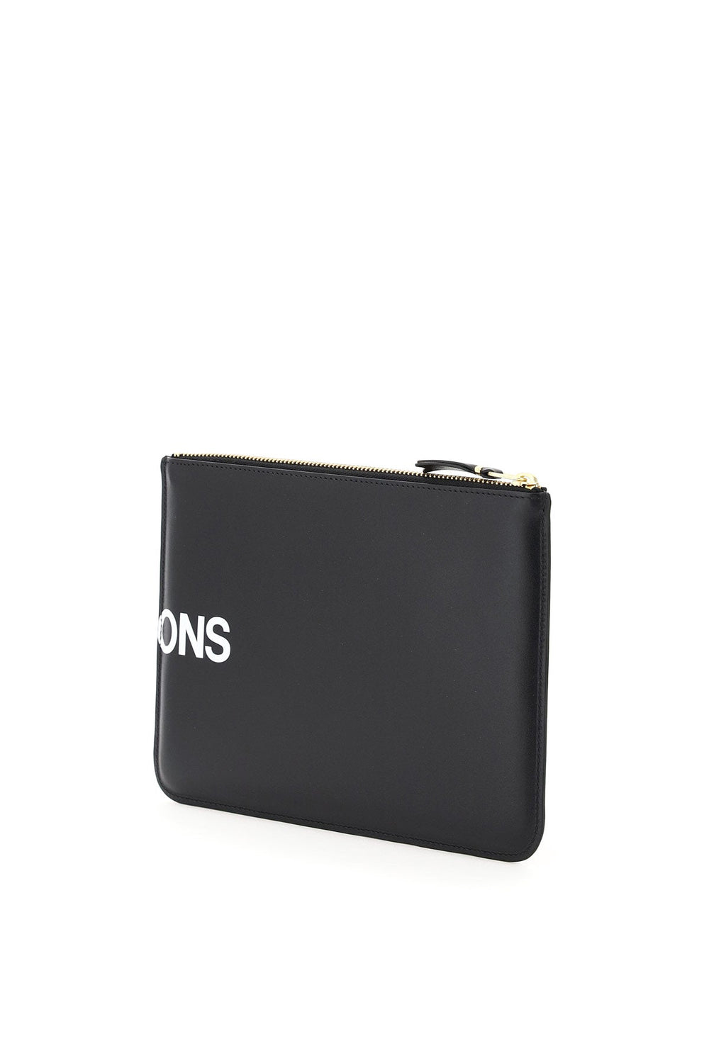 Bags - Comme Des Garcons Wallet Leather Pouch With Logo - 241694FAV000007 - BLACK - os - Ask Me Wear