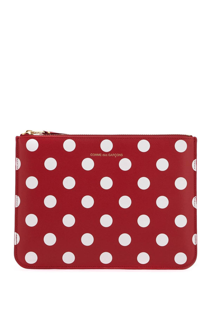 Other - Comme Des Garcons Wallet 'polka Dot Leather Pouch Bag - 242694YPG000014 - RED - os - Ask Me Wear