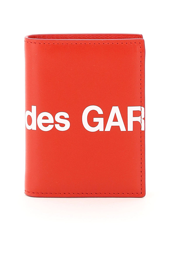 Bags - Comme Des Garcons Wallet Small Bifold Wallet With Huge Logo - 241694FPG000007 - RED - os - Ask Me Wear