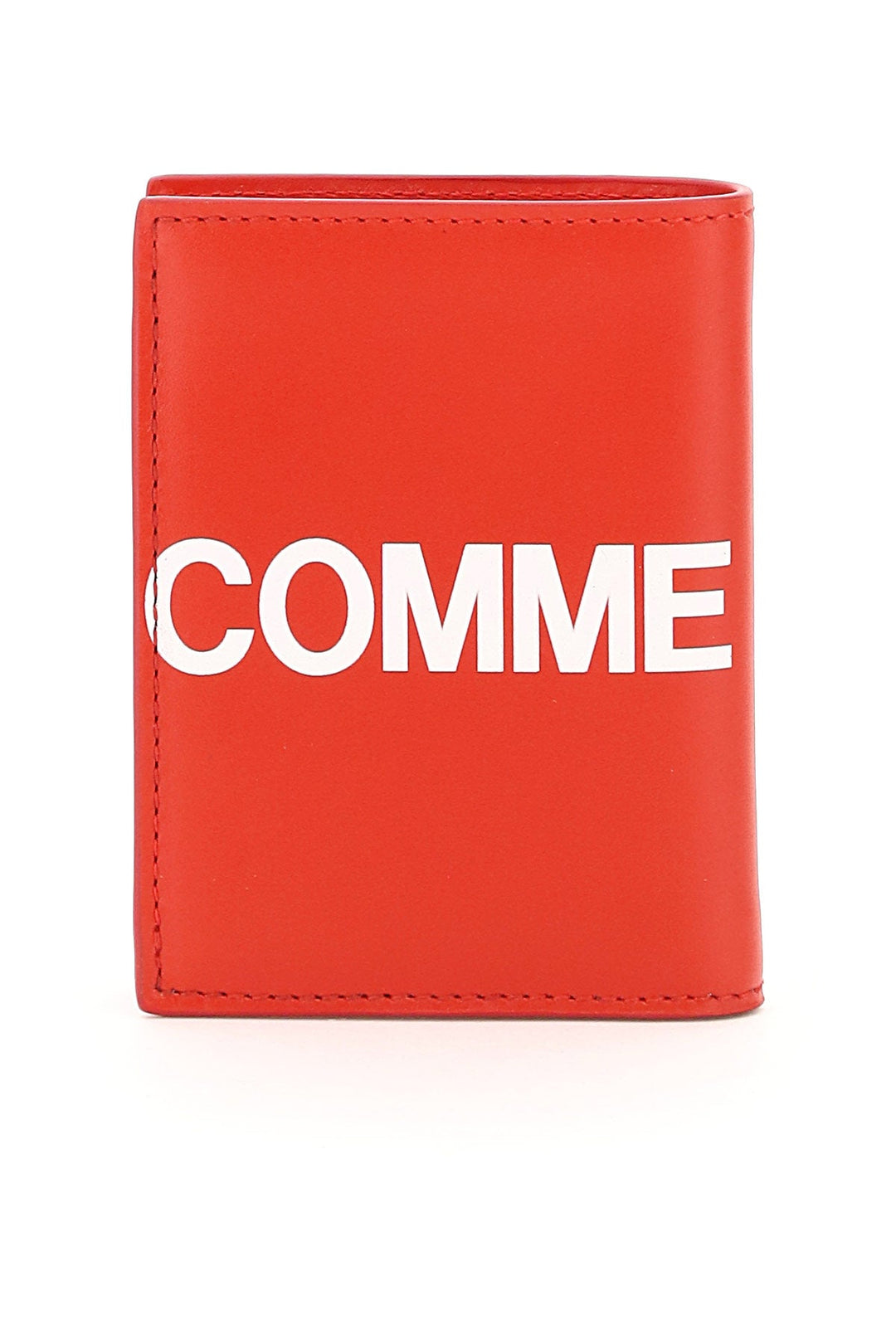 Bags - Comme Des Garcons Wallet Small Bifold Wallet With Huge Logo - 241694FPG000007 - RED - os - Ask Me Wear