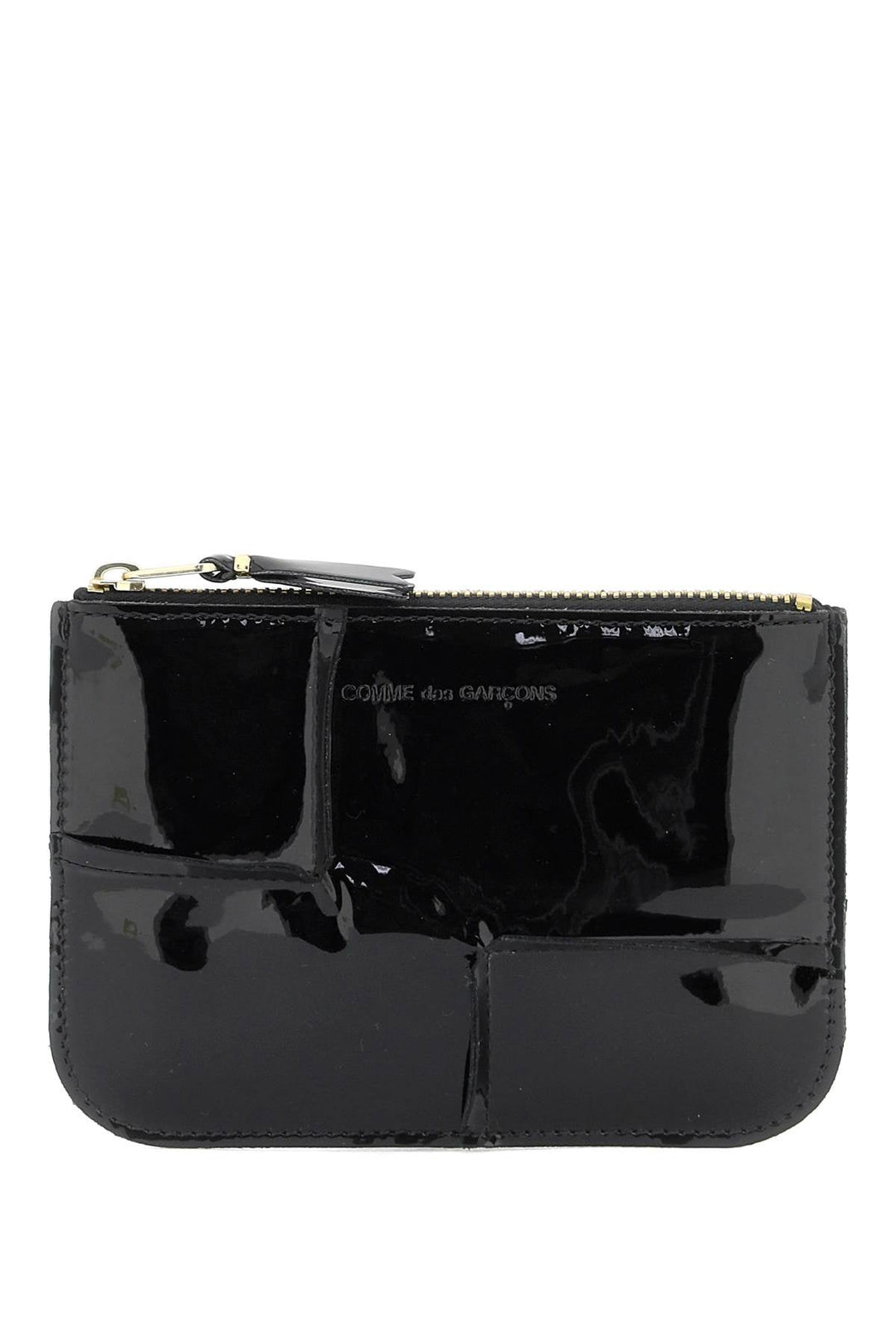 Bags - Comme Des Garcons Wallet Zip Around Patent Leather Wallet With Zipper - 241694FPG000009 - BLACK - os - Ask Me Wear