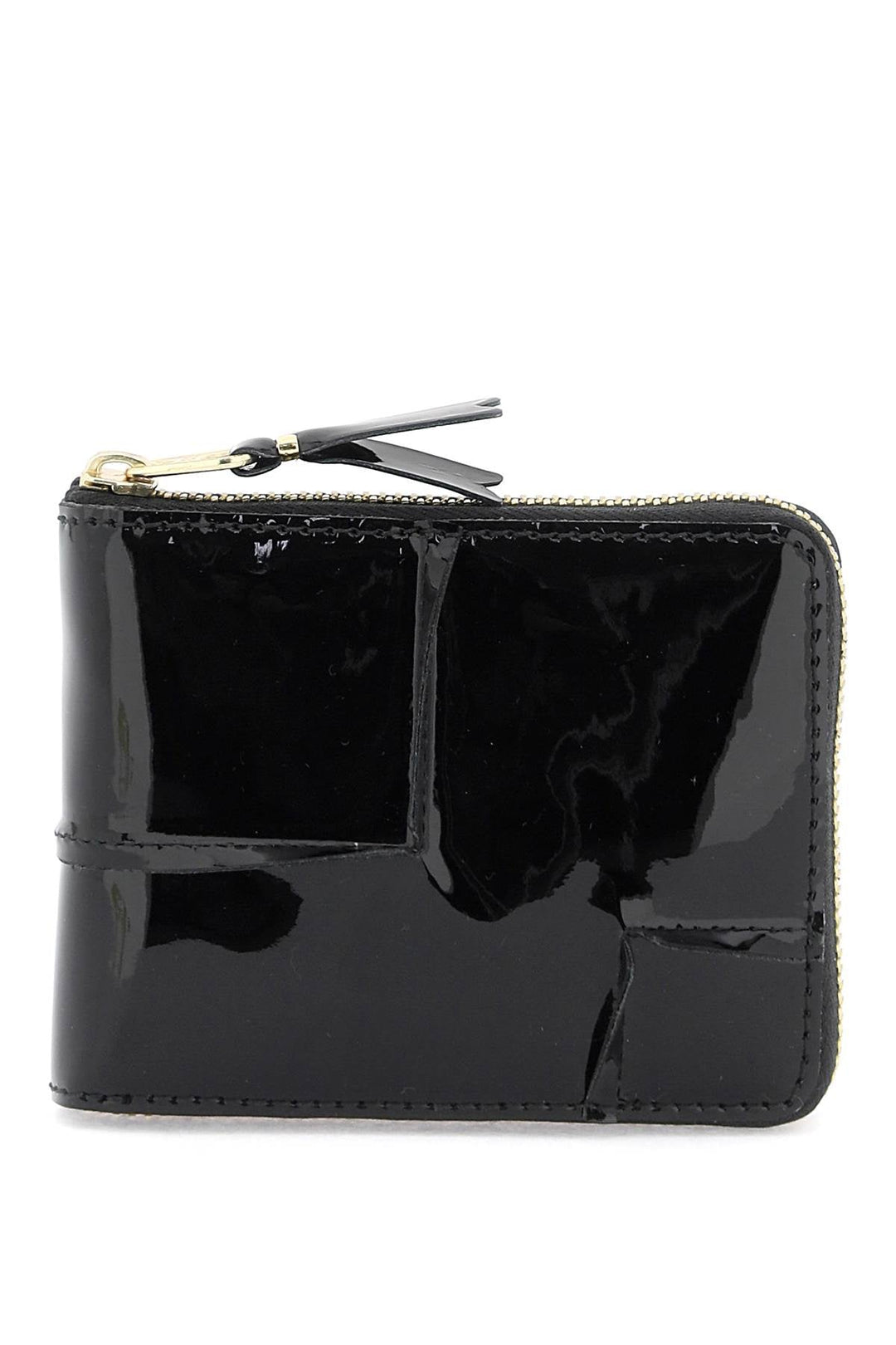 Bags - Comme Des Garcons Wallet Zip Around Patent Leather Wallet With Zipper - 241694FPG000010 - BLACK - os - Ask Me Wear