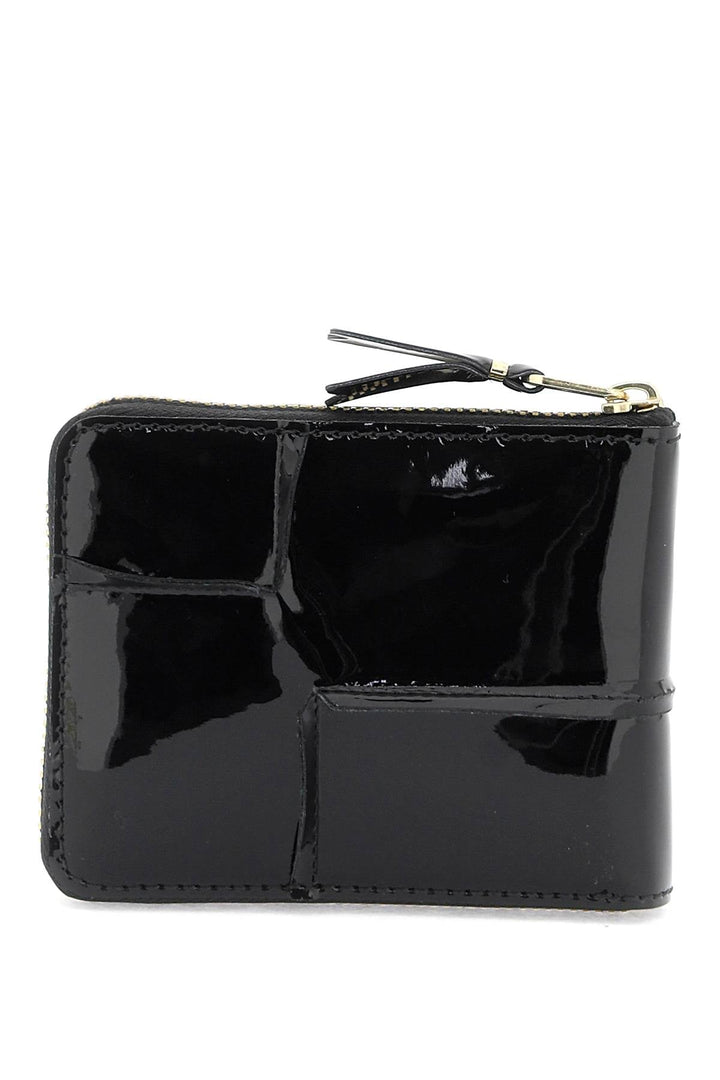 Bags - Comme Des Garcons Wallet Zip Around Patent Leather Wallet With Zipper - 241694FPG000010 - BLACK - os - Ask Me Wear