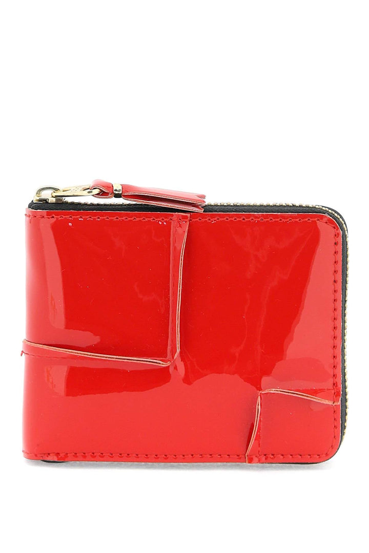 Bags - Comme Des Garcons Wallet Zip Around Patent Leather Wallet With Zipper - 241694FPG000010 - RED - os - Ask Me Wear