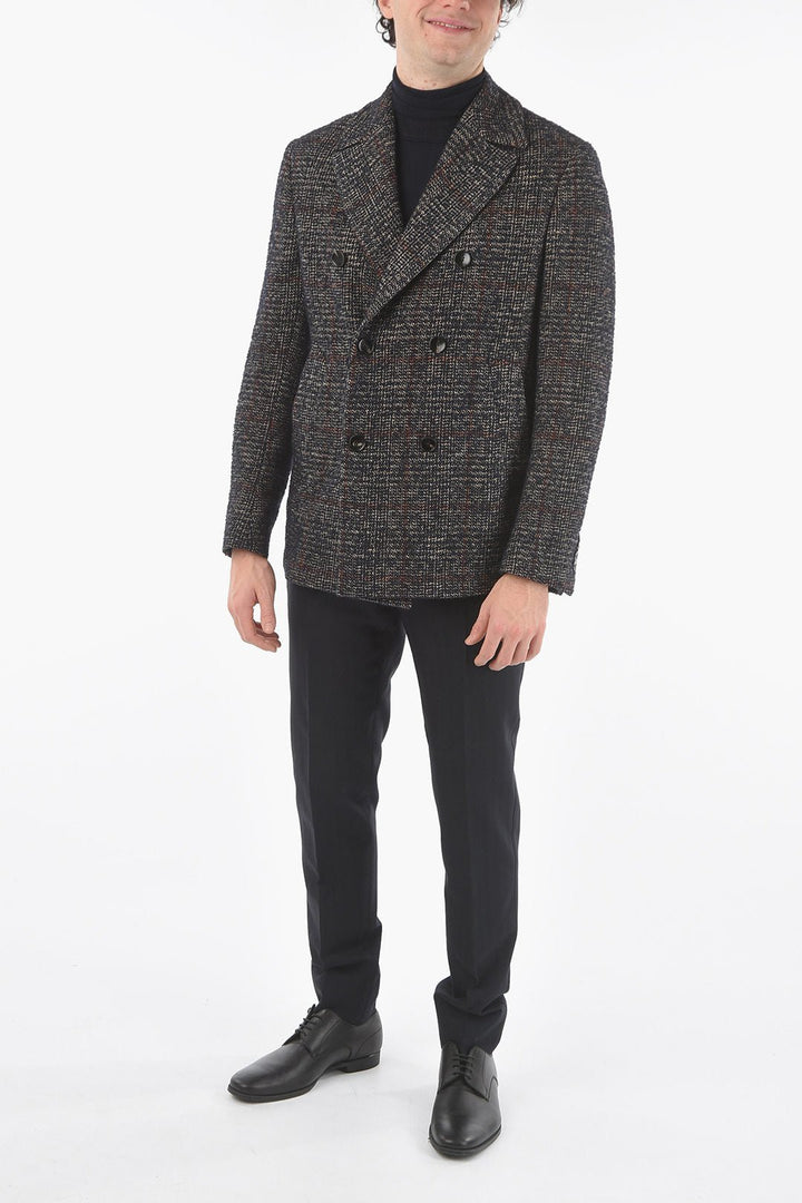 Other - Corneliani CC COLLECTION O. WEAR Double - breasted DELTA Tweed Fabric Coa - 2050006587836 - Ask Me Wear